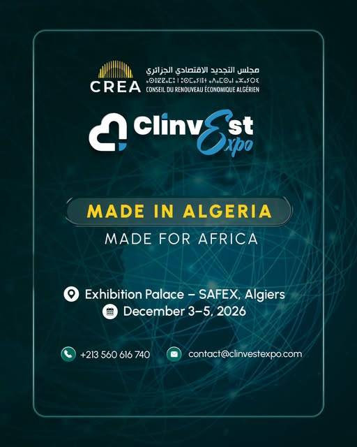 4th edition of the CLINVEST Expo,  Palais des Expositions, Algiers, December 3-5, 2026